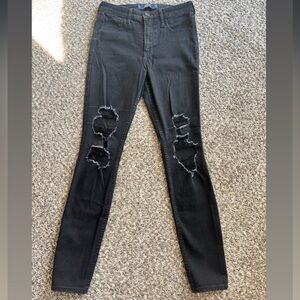 Hollister Black Ripped Skinny Jeans
